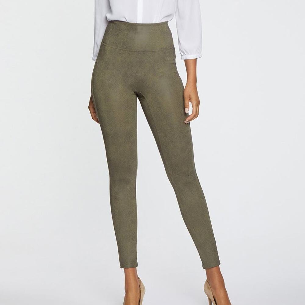 NYDJ Leggings Women Small Green Lift Tuck Sculpting Classic Basic Moss Norm Corp